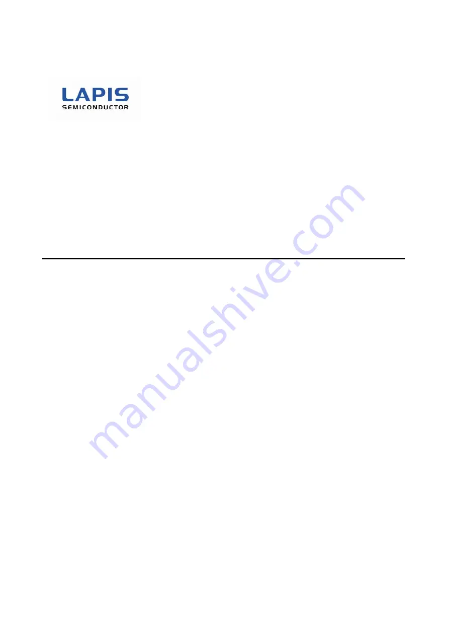 LAPIS Semiconductor ML610471 User Manual Download Page 1