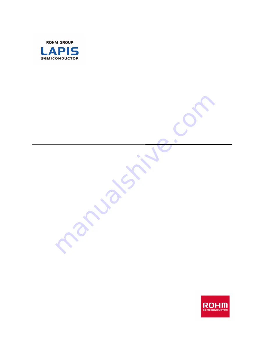 LAPIS Semiconductor ML62Q1000 Series User Manual Download Page 1