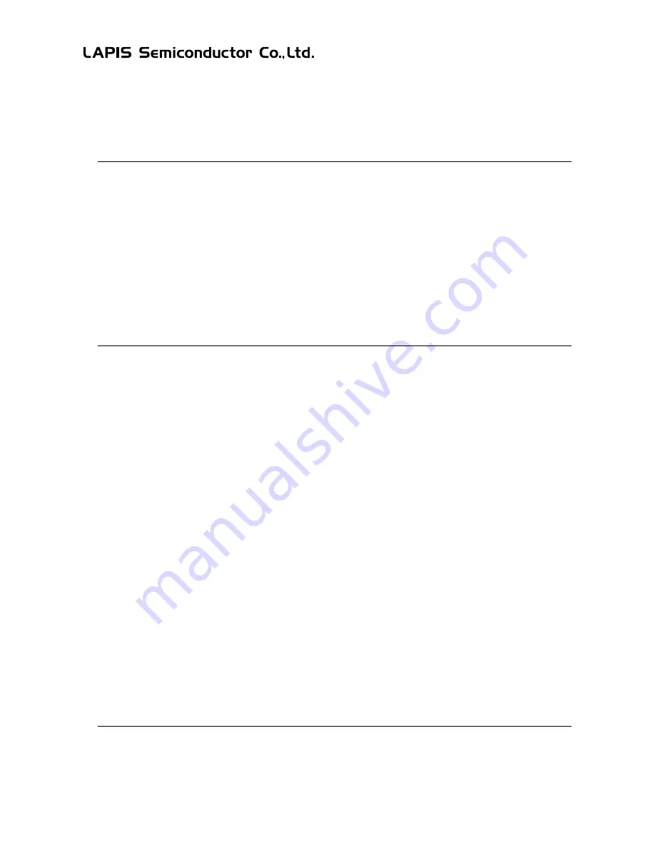 LAPIS Semiconductor ML62Q1000 Series User Manual Download Page 14