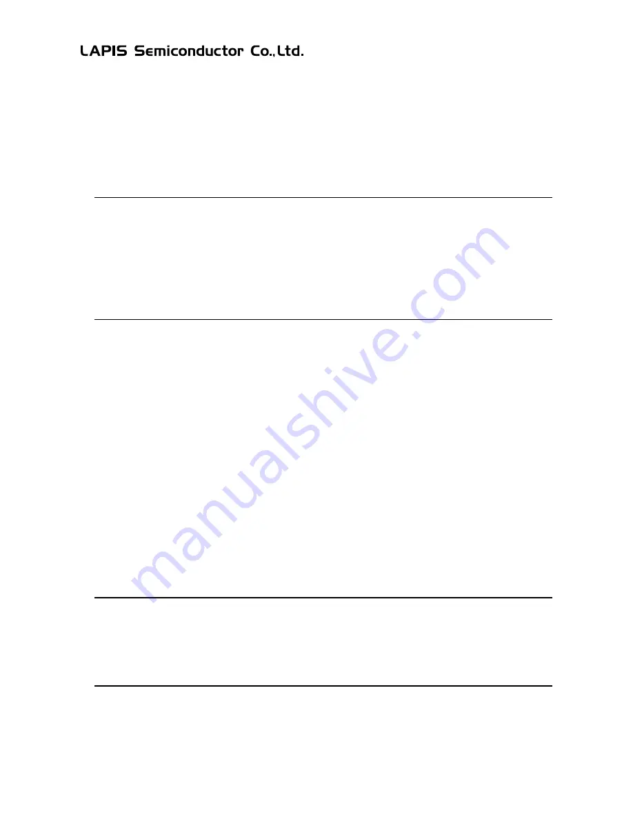 LAPIS Semiconductor ML62Q1000 Series User Manual Download Page 16