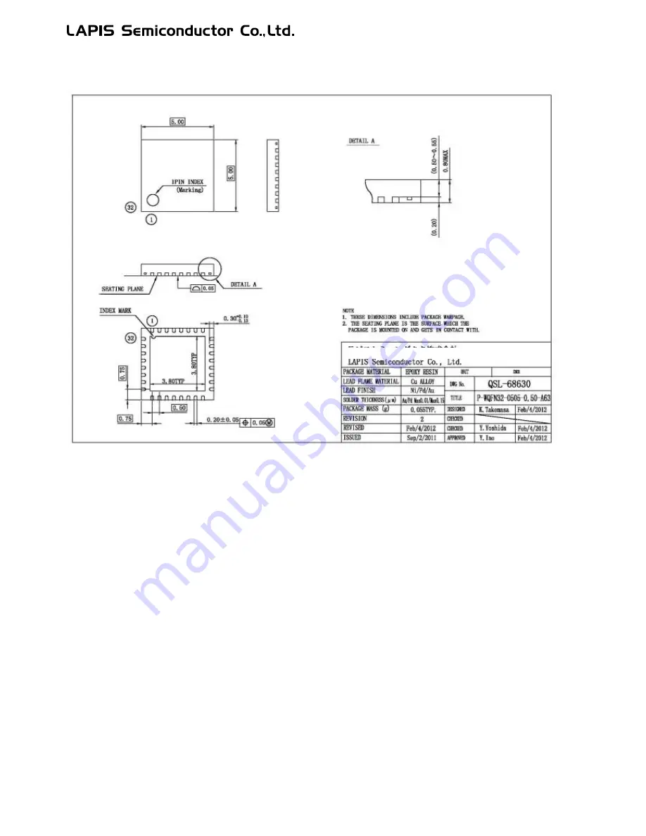 LAPIS Semiconductor ML62Q1000 Series User Manual Download Page 843