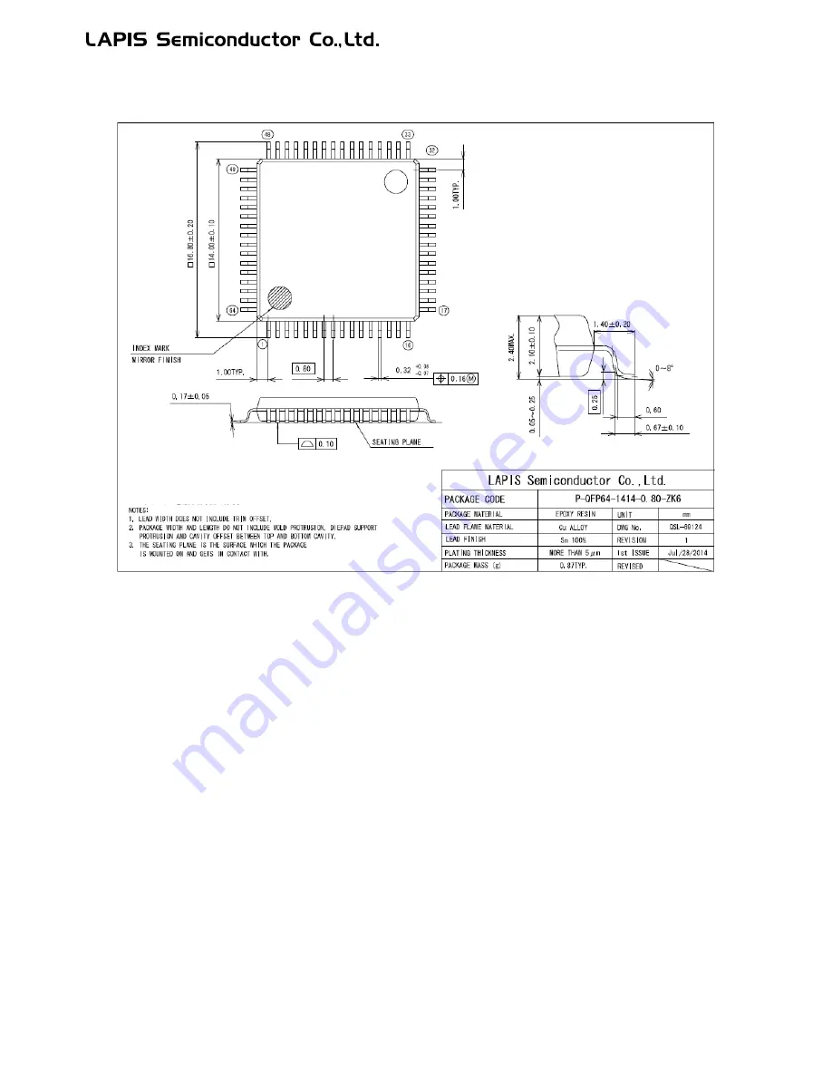 LAPIS Semiconductor ML62Q1000 Series User Manual Download Page 846