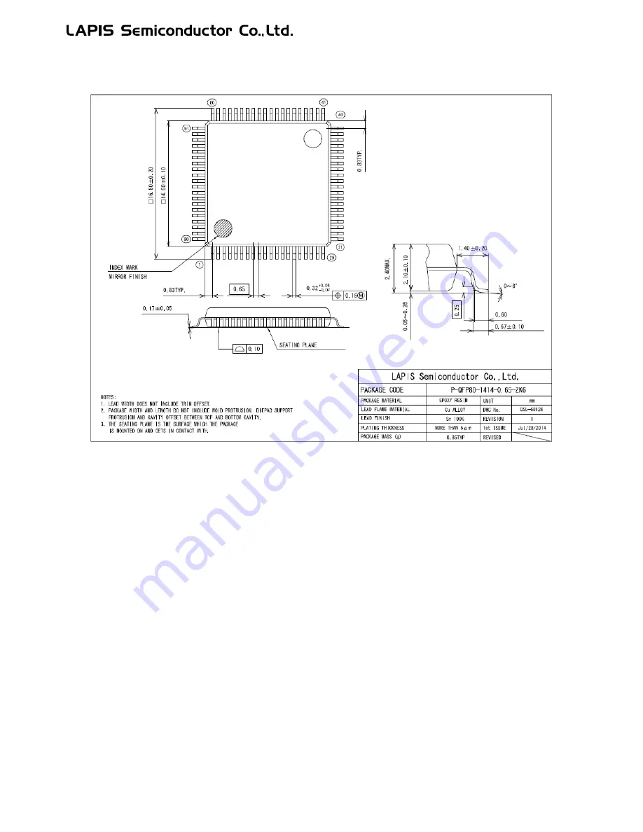 LAPIS Semiconductor ML62Q1000 Series Скачать руководство пользователя страница 848