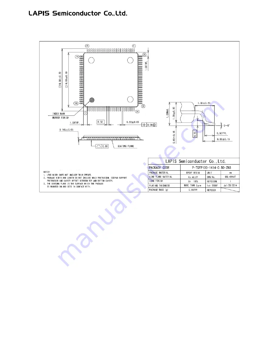 LAPIS Semiconductor ML62Q1000 Series Скачать руководство пользователя страница 850