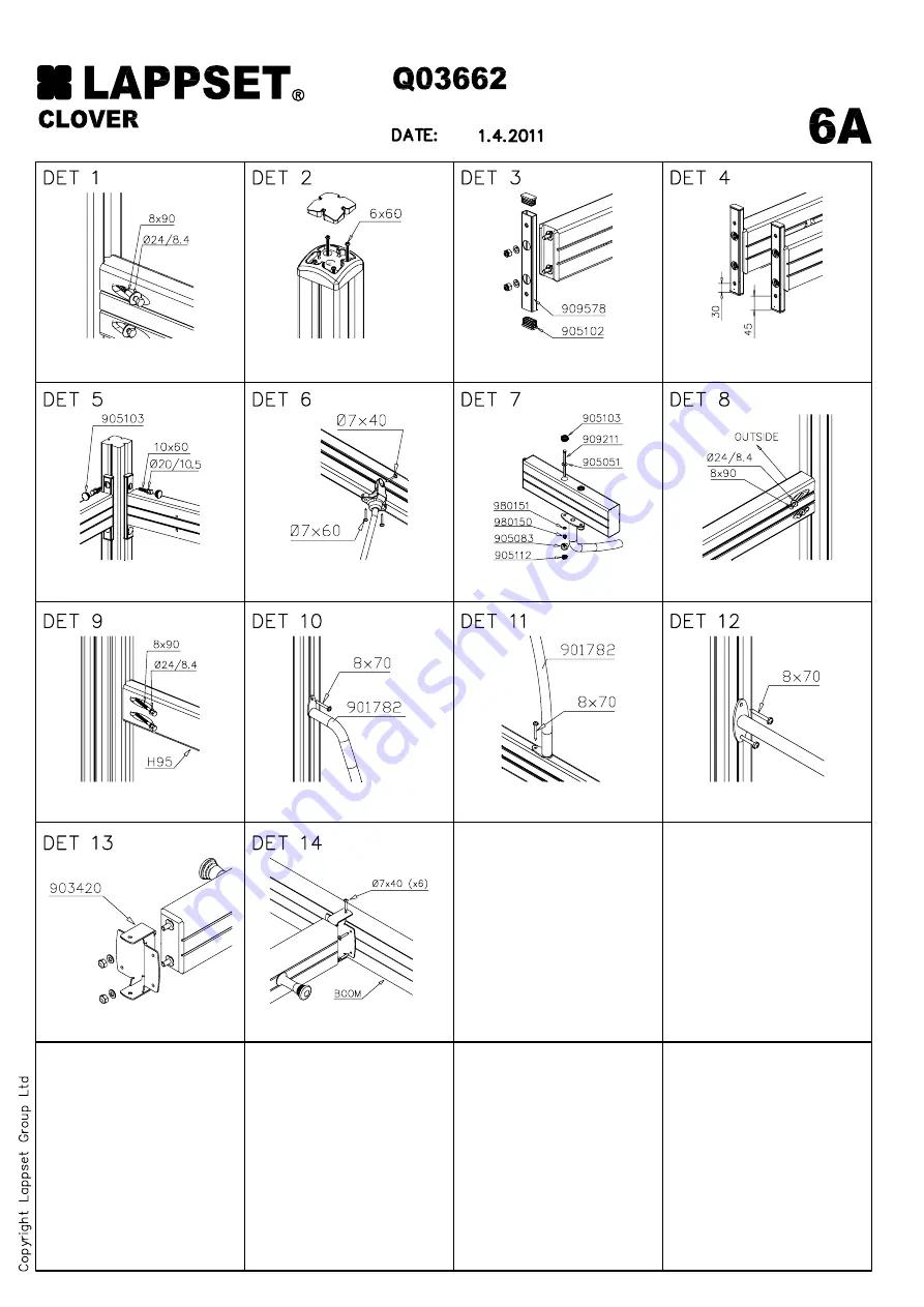 LAPPSET CLOVER Installation Instructions Manual Download Page 14