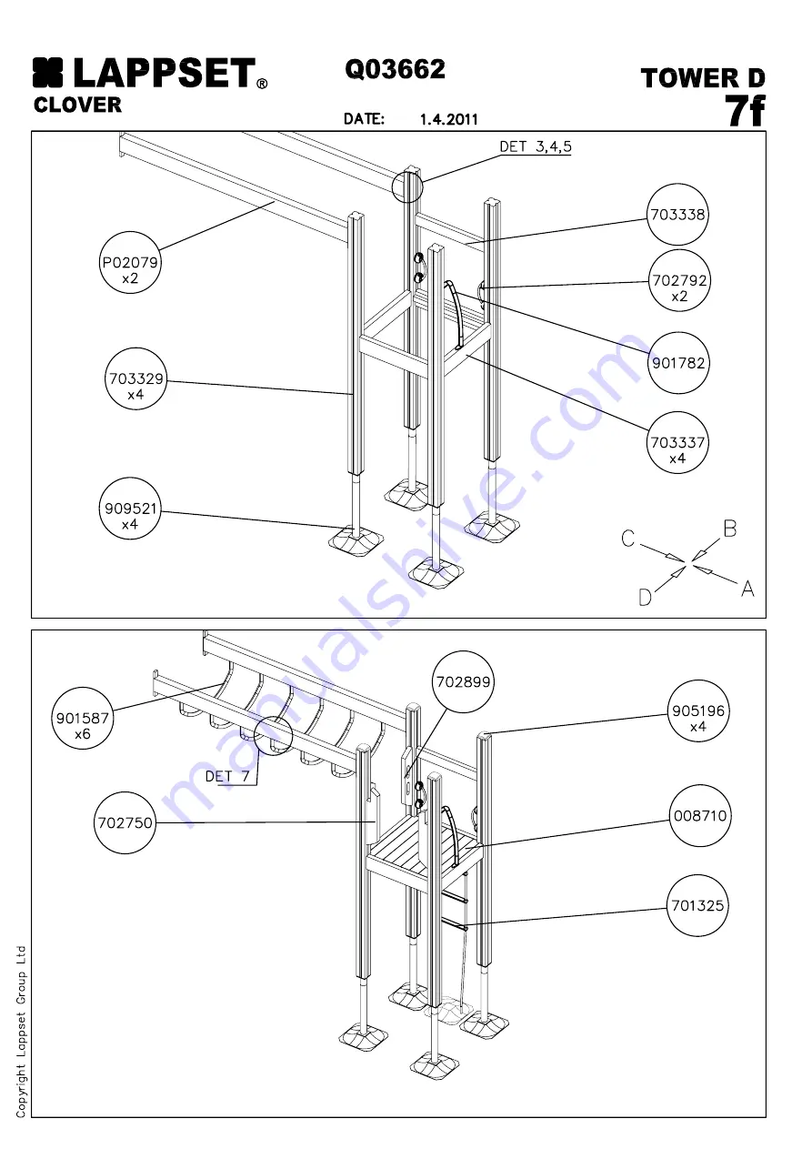 LAPPSET CLOVER Installation Instructions Manual Download Page 21