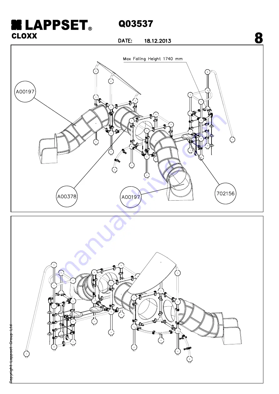 LAPPSET CLOXX Q03537 Installation Instructions Manual Download Page 20