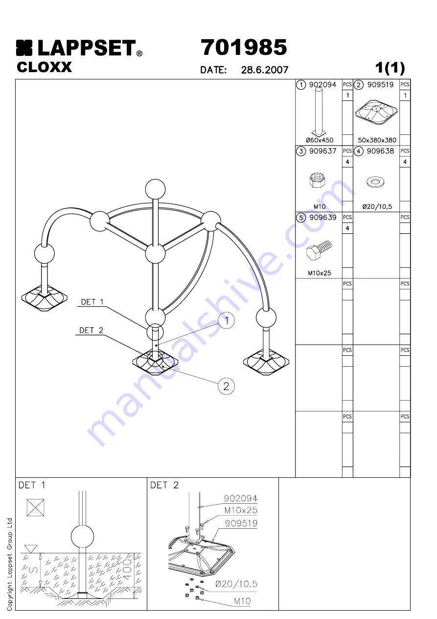 LAPPSET CLOXX Q03537 Скачать руководство пользователя страница 37