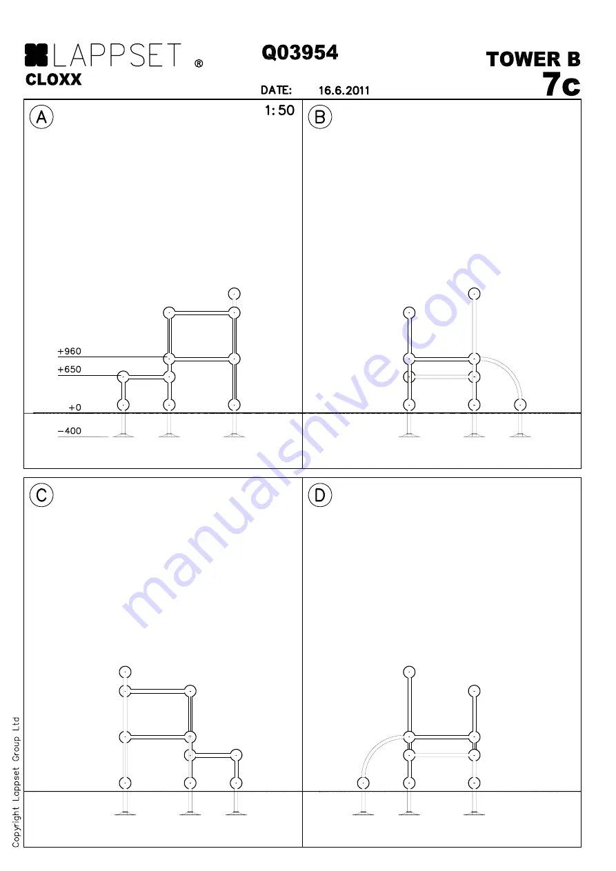 LAPPSET CLOXX Installation Instructions Manual Download Page 12