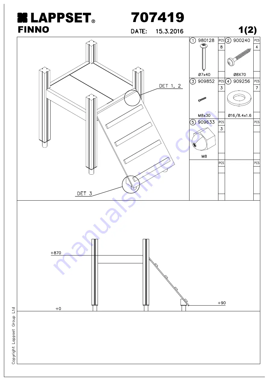 LAPPSET FINNO Q12189 Скачать руководство пользователя страница 1