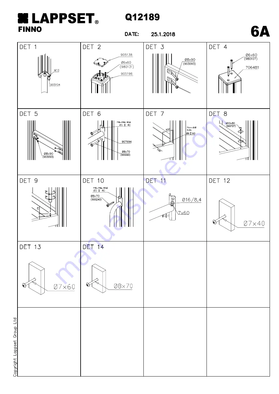 LAPPSET FINNO Q12189 Скачать руководство пользователя страница 16