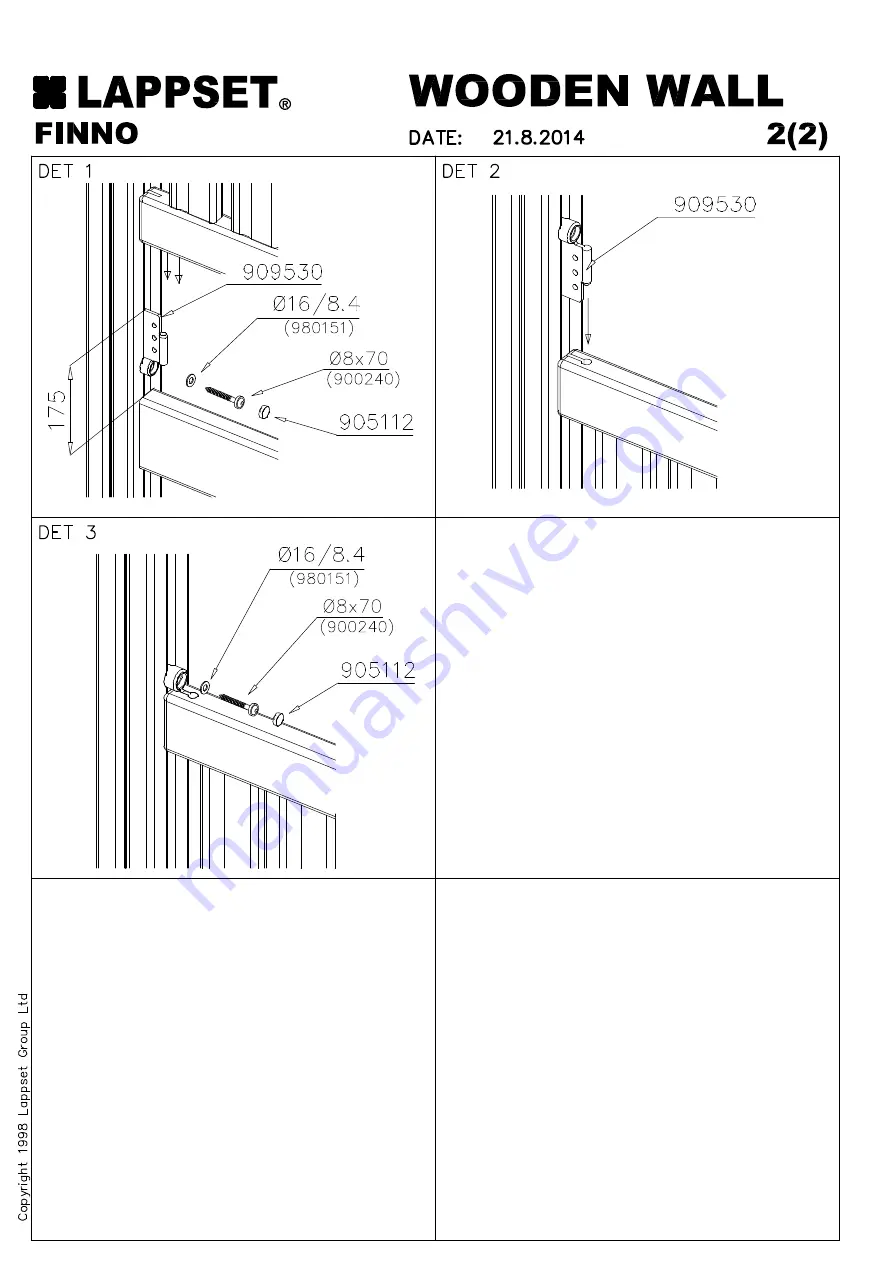 LAPPSET FINNO Q12189 Скачать руководство пользователя страница 44