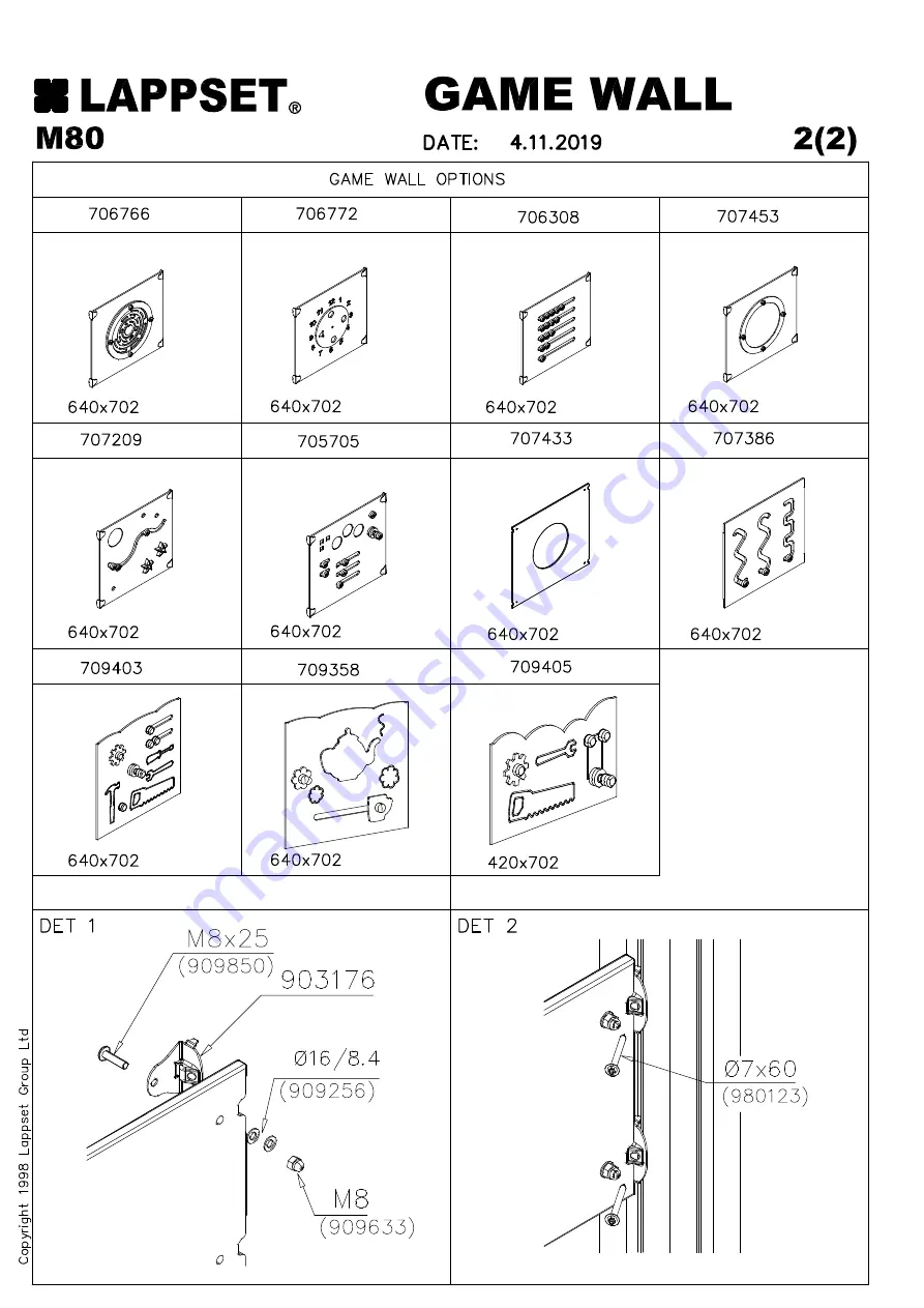 LAPPSET FINNO Q12189 Installation Instructions Manual Download Page 54