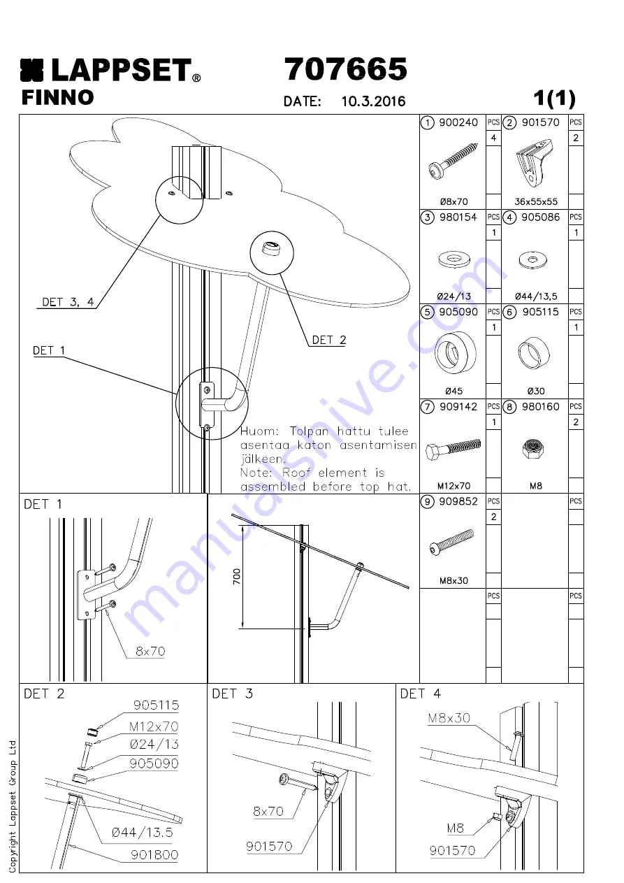 LAPPSET FINNO Q12189 Скачать руководство пользователя страница 58