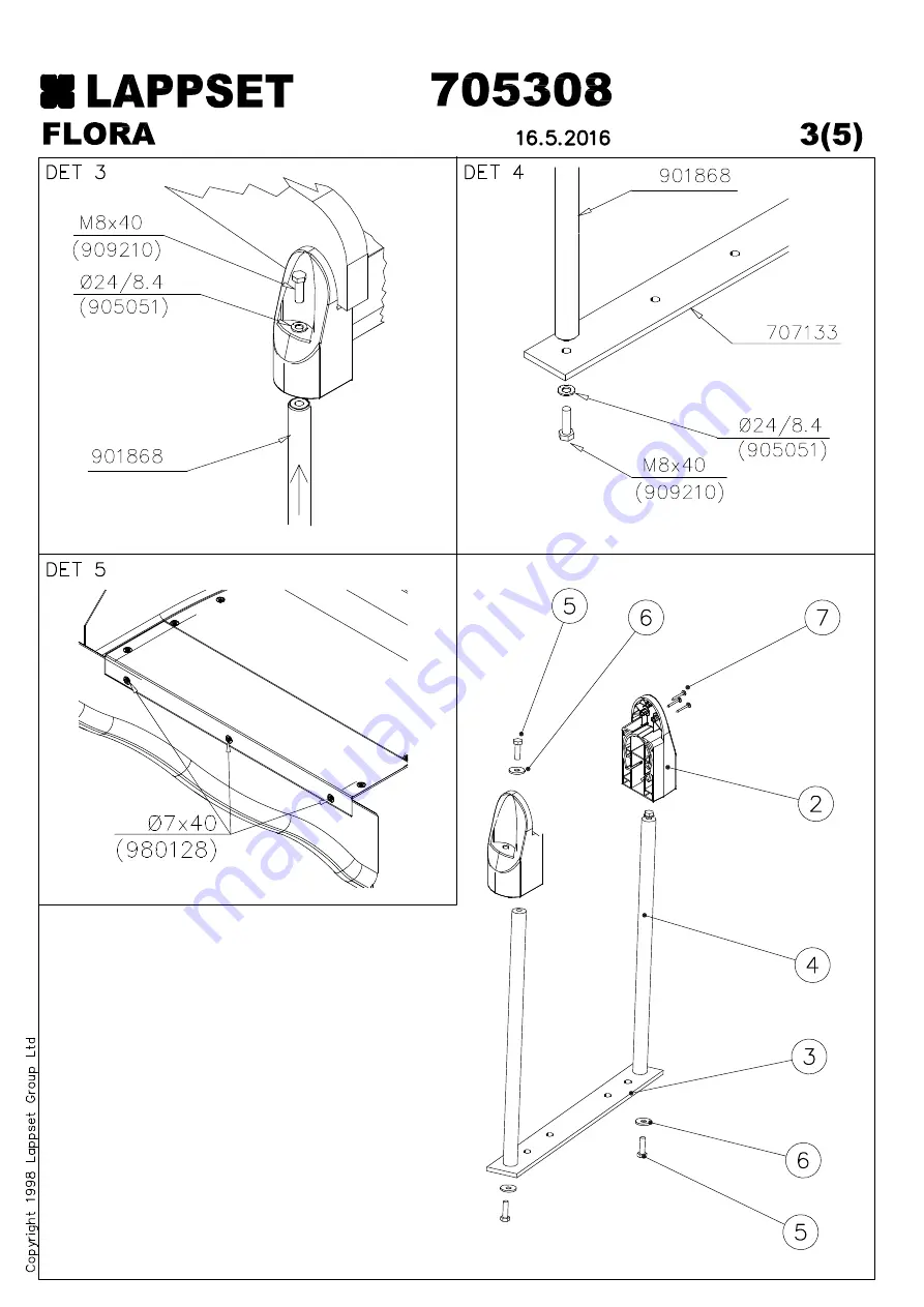 LAPPSET Q10836 Installation Instructions Manual Download Page 44