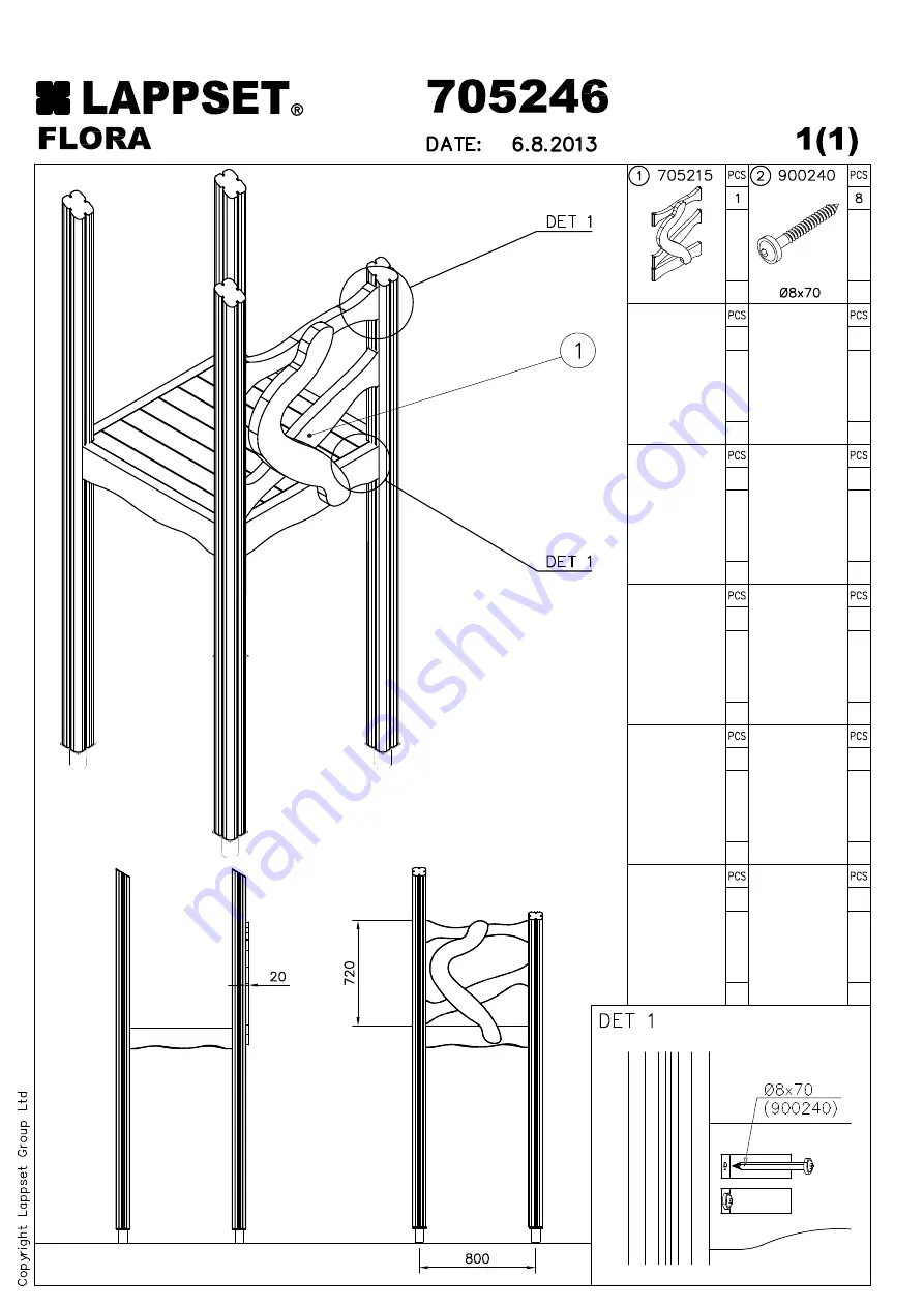 LAPPSET Q10836 Installation Instructions Manual Download Page 86