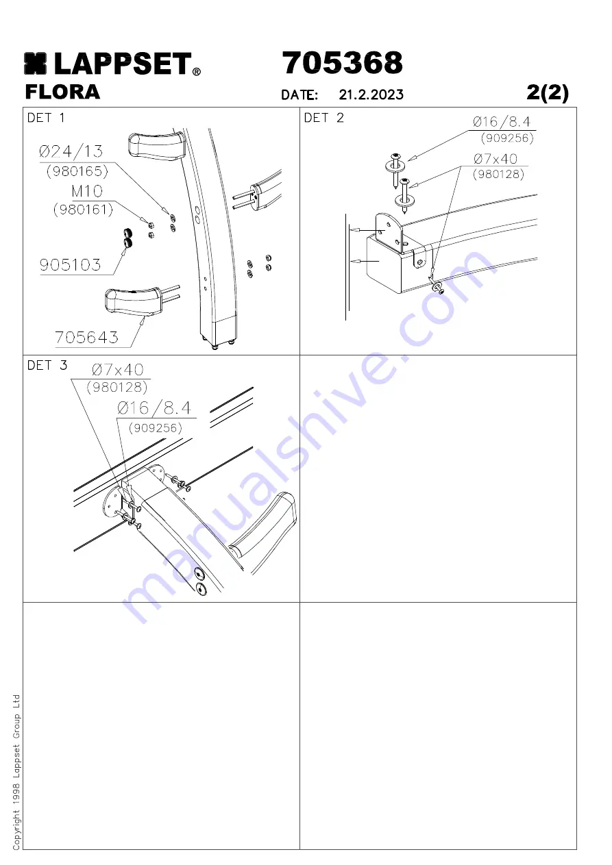 LAPPSET Q10836 Installation Instructions Manual Download Page 102