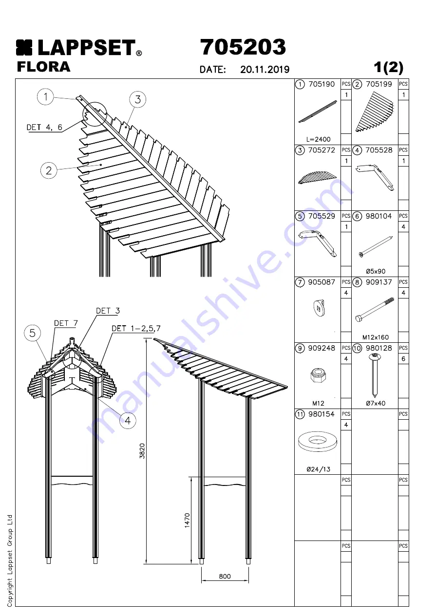 LAPPSET Q10836 Installation Instructions Manual Download Page 122