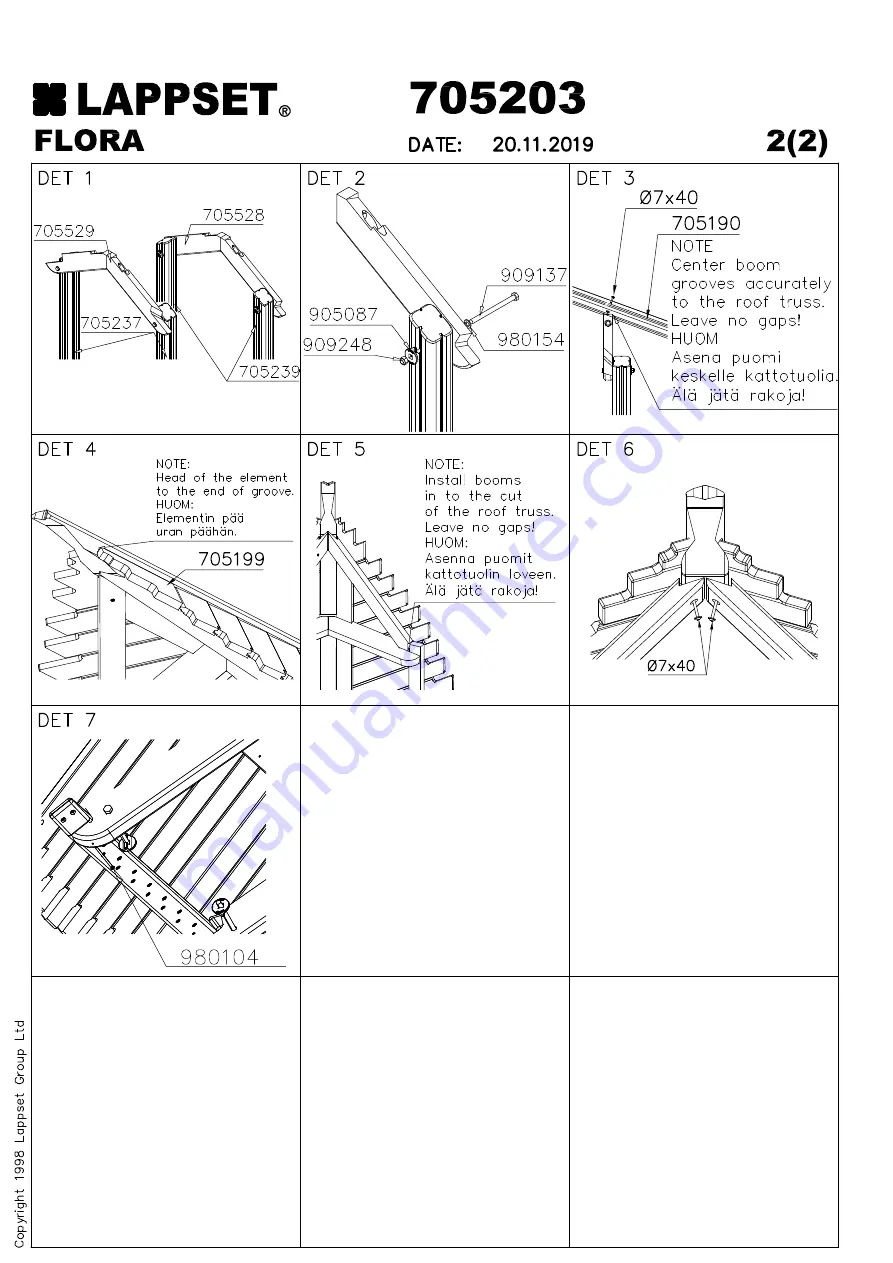 LAPPSET Q10836 Installation Instructions Manual Download Page 123