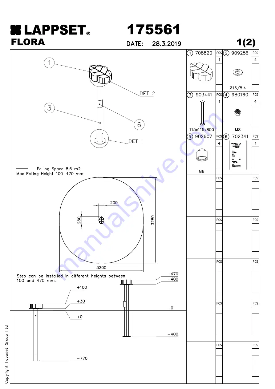 LAPPSET Q11732 Installation Instructions Manual Download Page 3