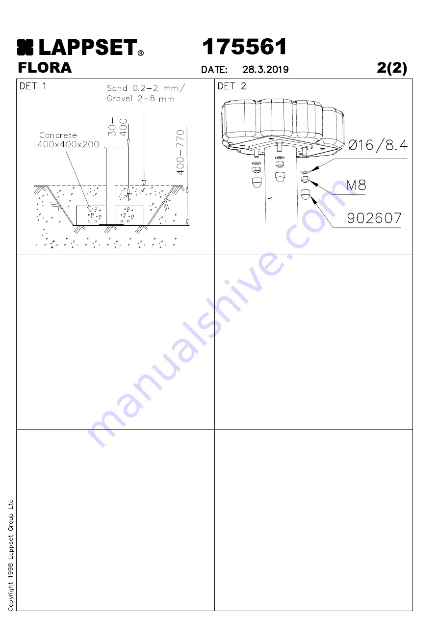 LAPPSET Q11732 Installation Instructions Manual Download Page 4