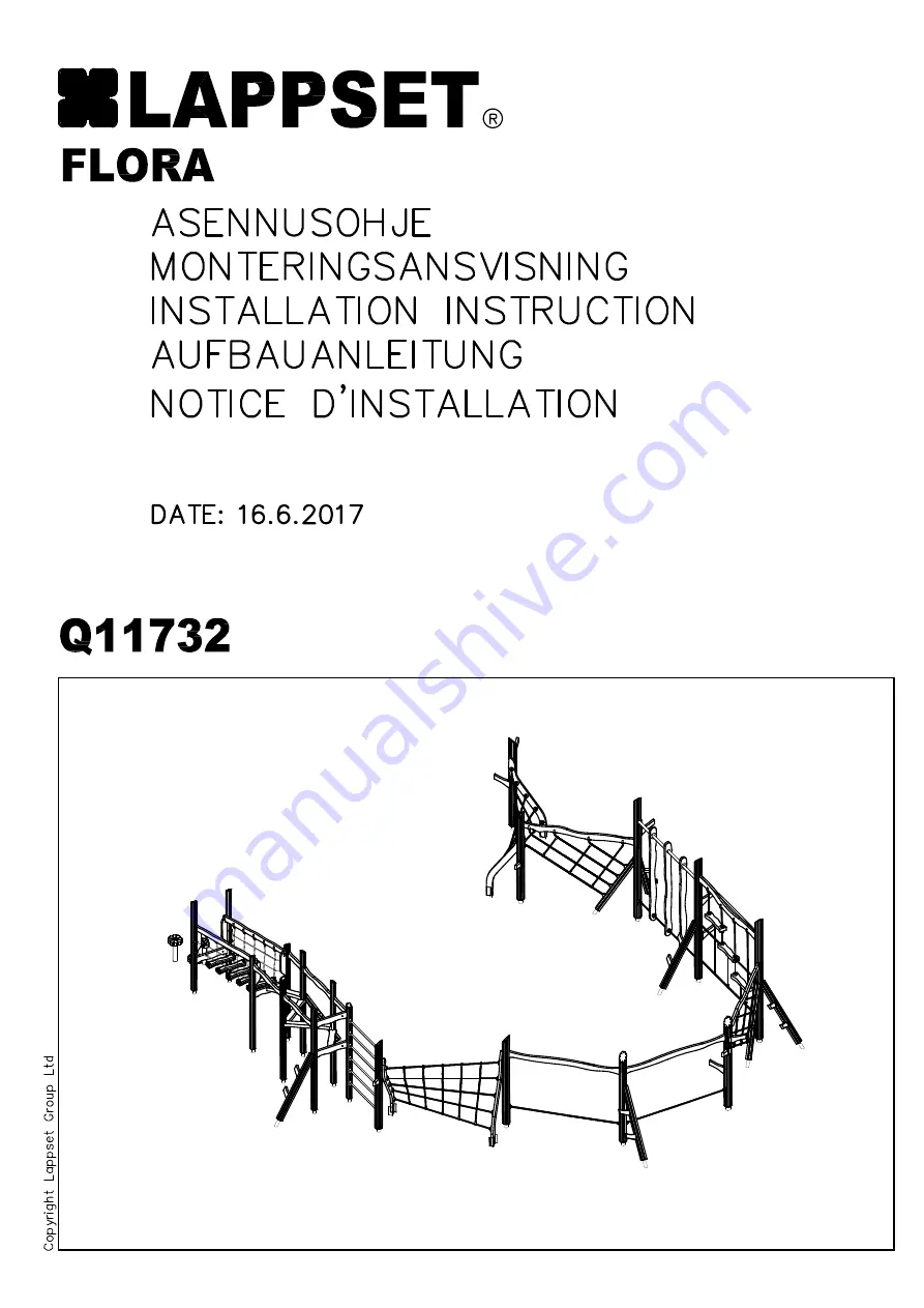 LAPPSET Q11732 Installation Instructions Manual Download Page 10