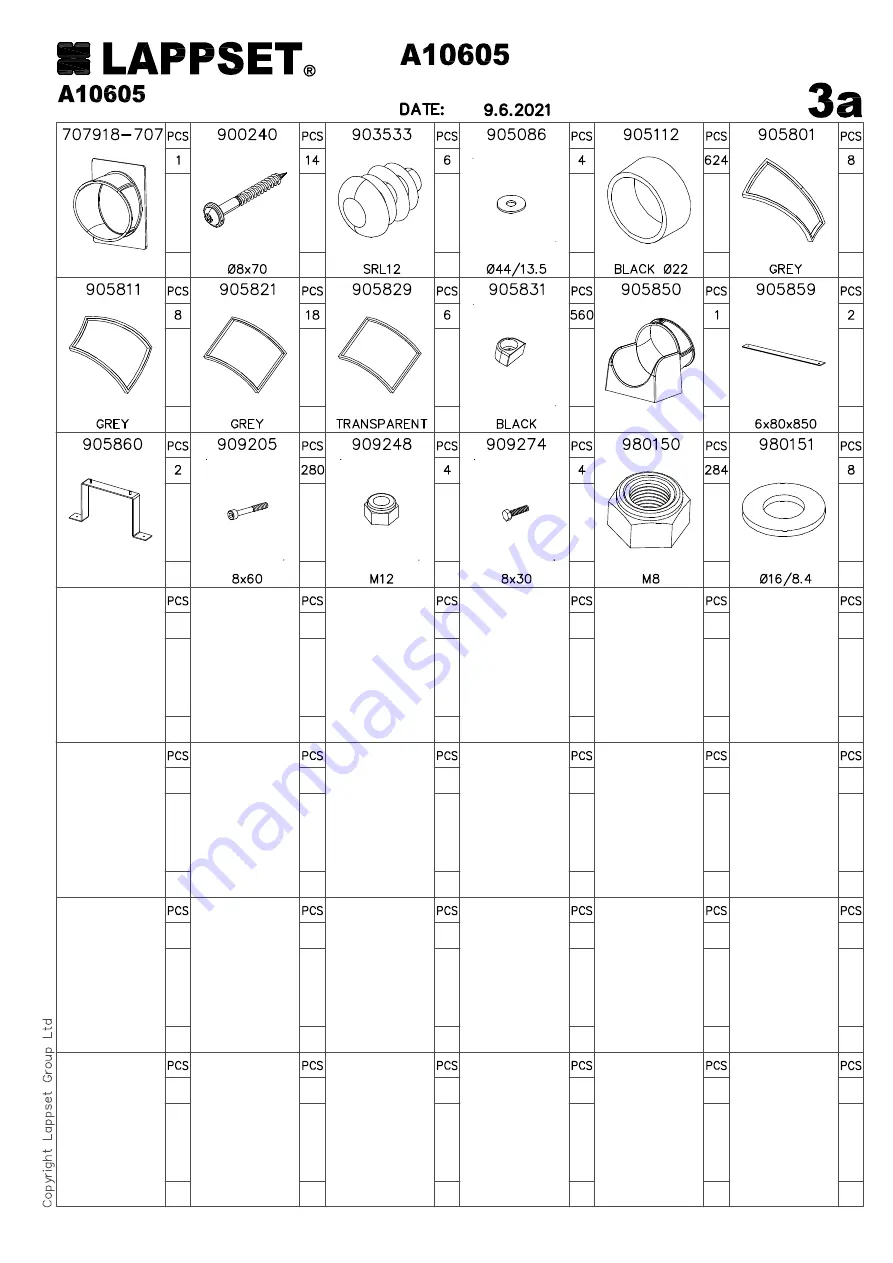 LAPPSET Q15473 Installation Instructions Manual Download Page 61