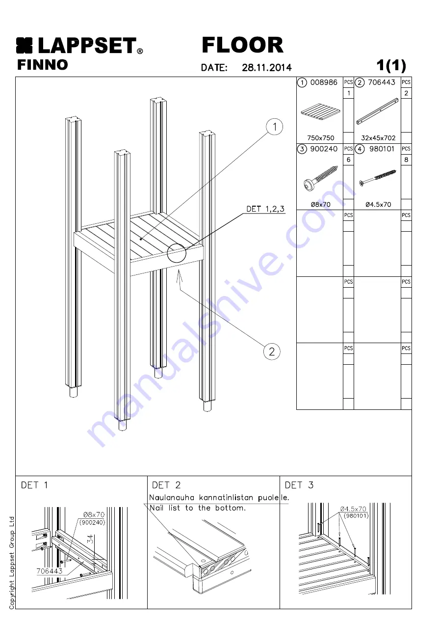 LAPPSET Theme Installation Instructions Manual Download Page 74