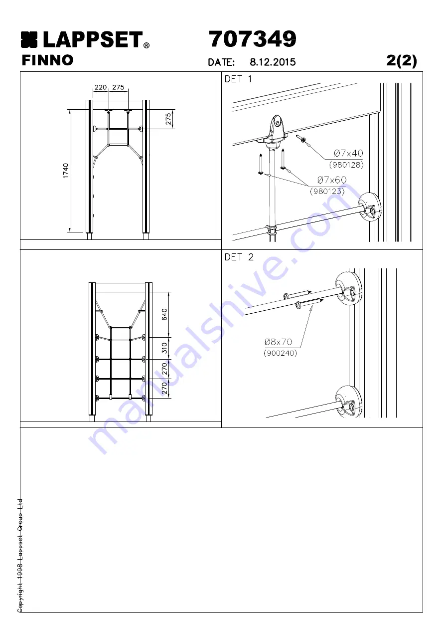 LAPPSET Theme Installation Instructions Manual Download Page 106