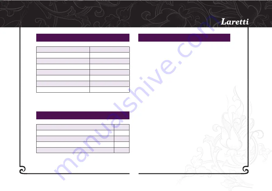 Laretti LR8321 Manual Download Page 5