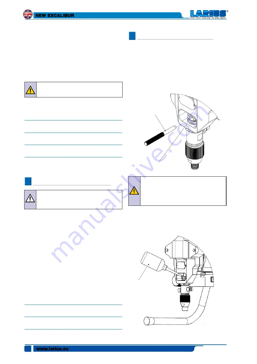 Larius New Excalibur Operating And Maintenance Instruction Manual Download Page 22