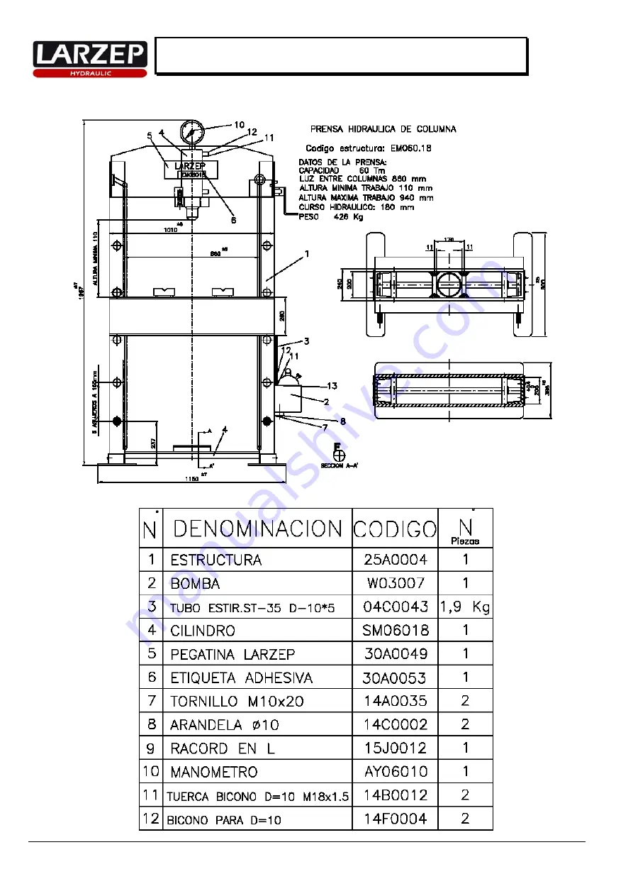 Larzep EM03012 Quick Start Manual Download Page 8