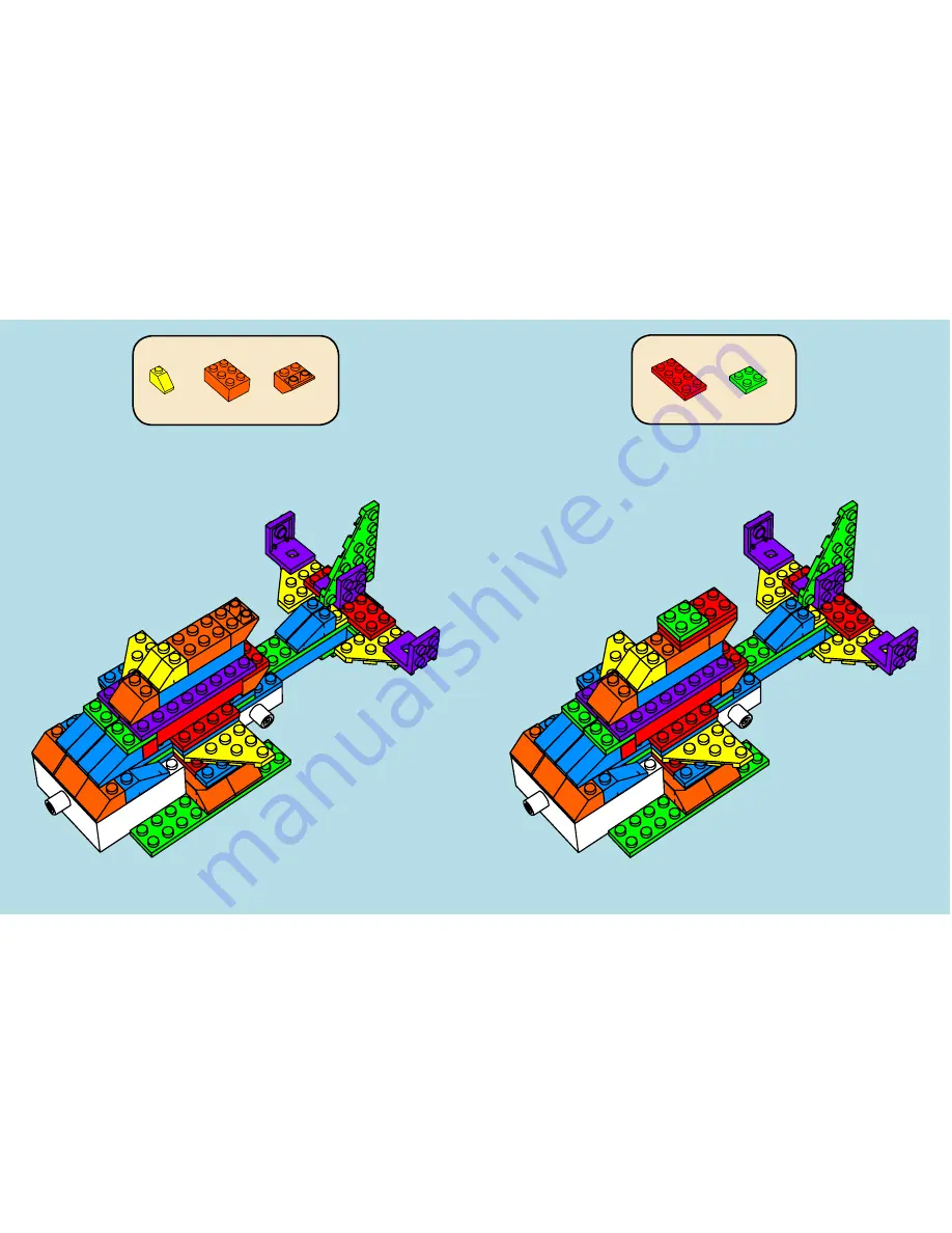 Laser Pegs DOLPHIN TAIL PB 2150B Скачать руководство пользователя страница 16