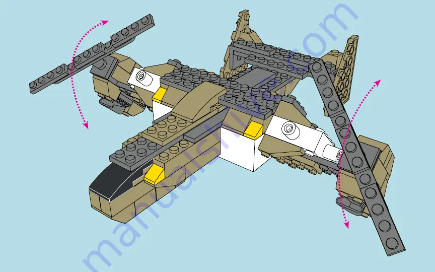 Laser Pegs OSPREY TILTROTOR Manual Download Page 22