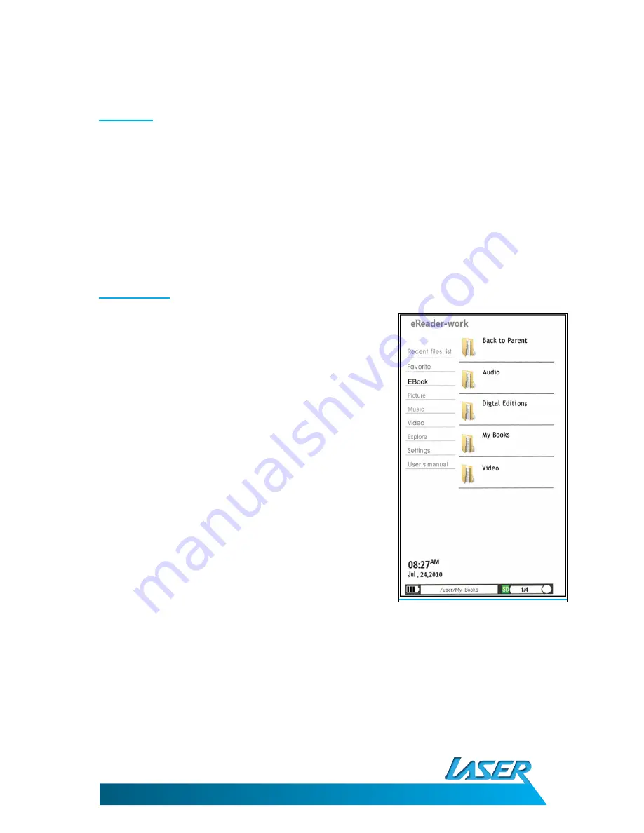 Laser EBOOK-EB101 User Manual Download Page 10