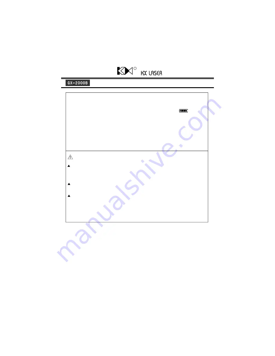 Laser GX 2000 B Manual Download Page 11