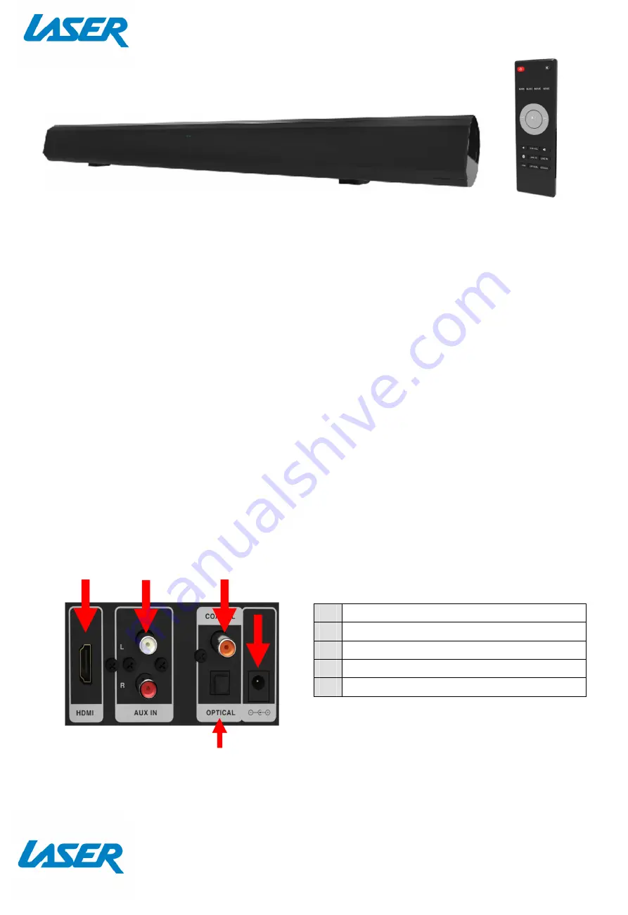 Laser SPK-SB166 Quick User Manual Download Page 1