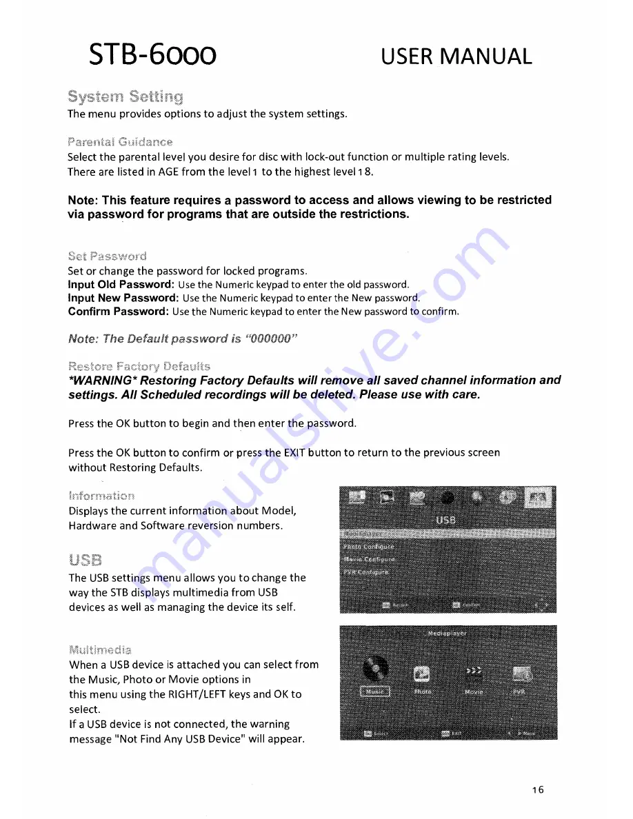 Laser STB-6000 User Manual Download Page 16