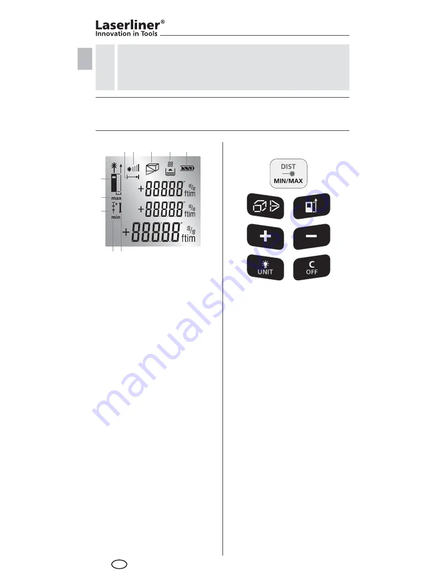 LaserLiner DistanceMaster Pocket Pro Manual Download Page 4