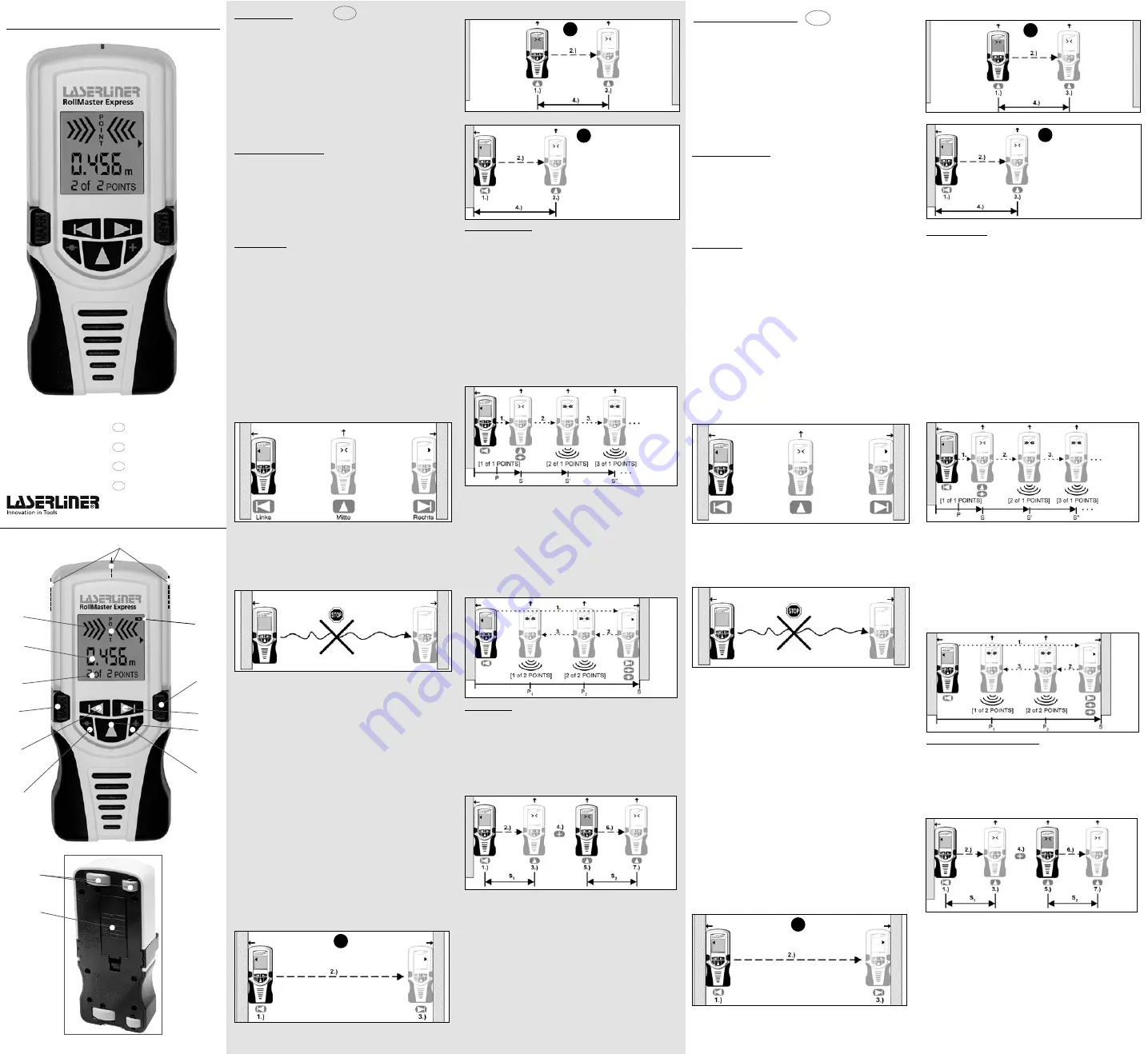 LaserLiner RollMaster Express Скачать руководство пользователя страница 1