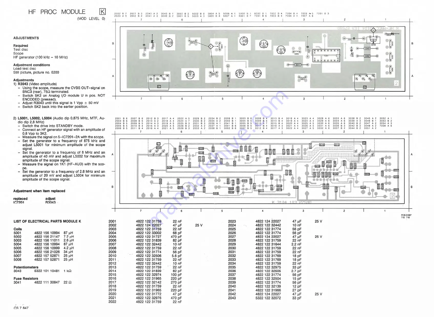 LaserVision VP415 Service Manual Download Page 50