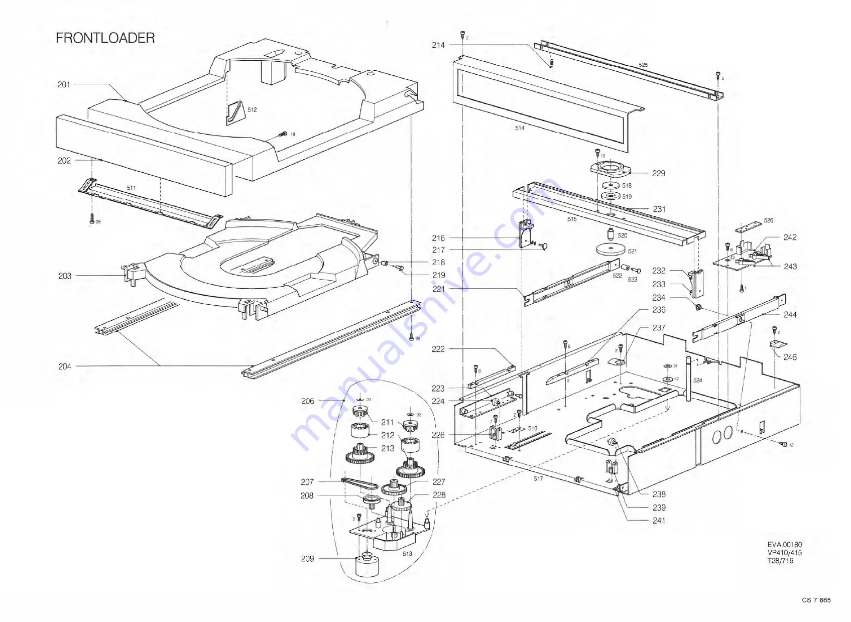 LaserVision VP415 Service Manual Download Page 86