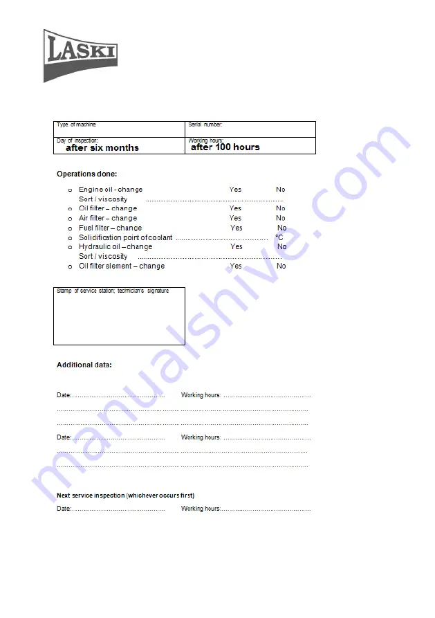 Laski LS 160 Operating Instructions Manual Download Page 52