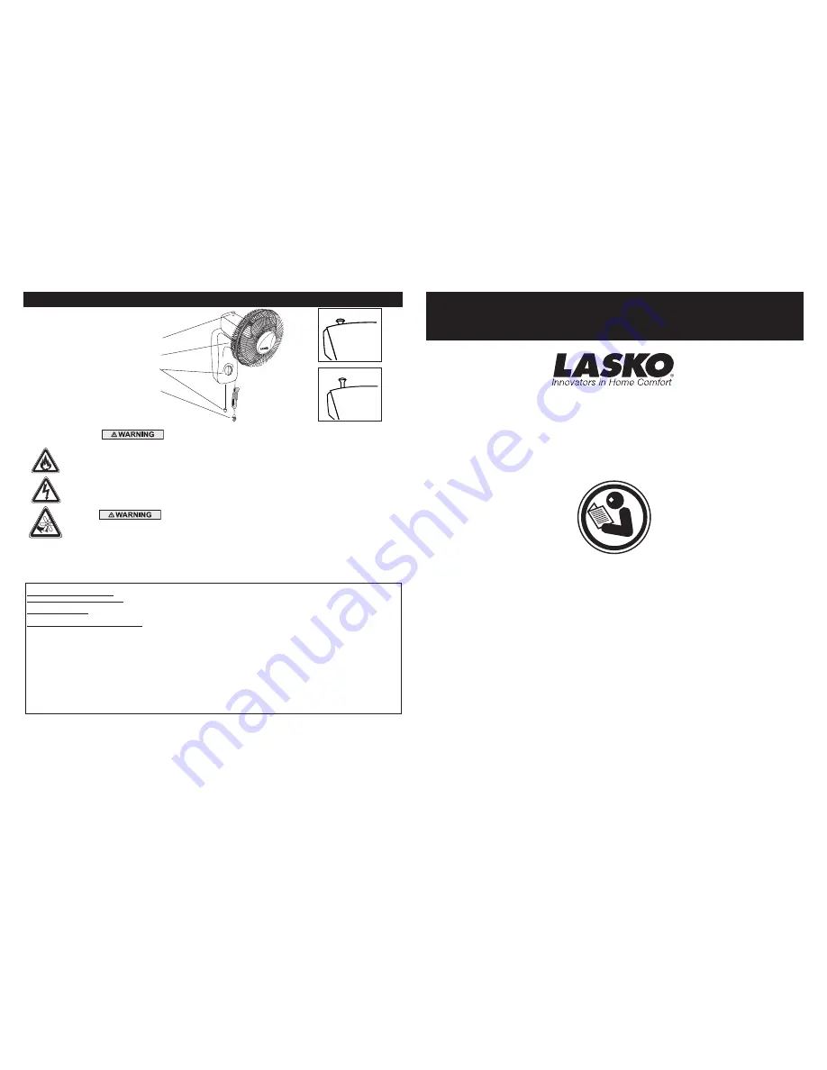 Lasko 3012 Important Instructions Download Page 4