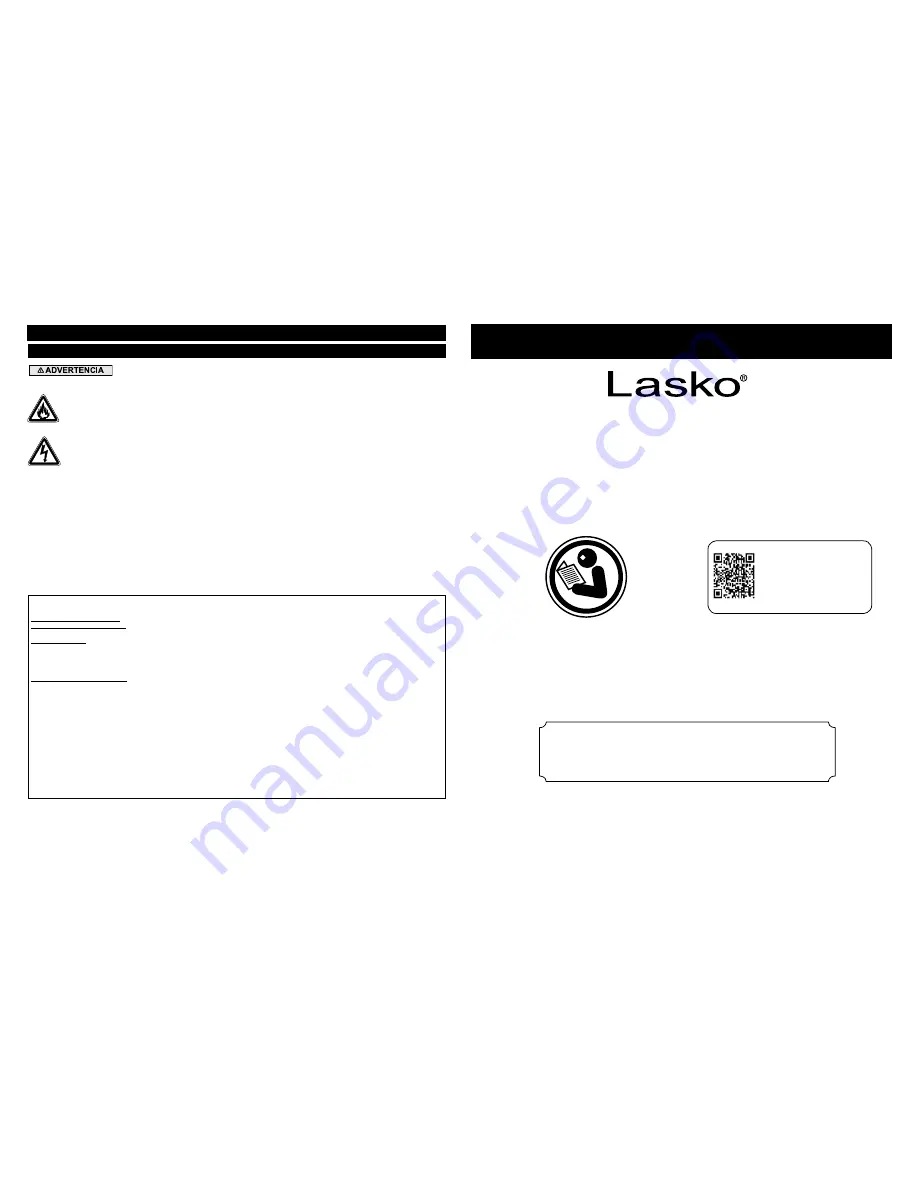 Lasko s16201 Operating Manual Download Page 1