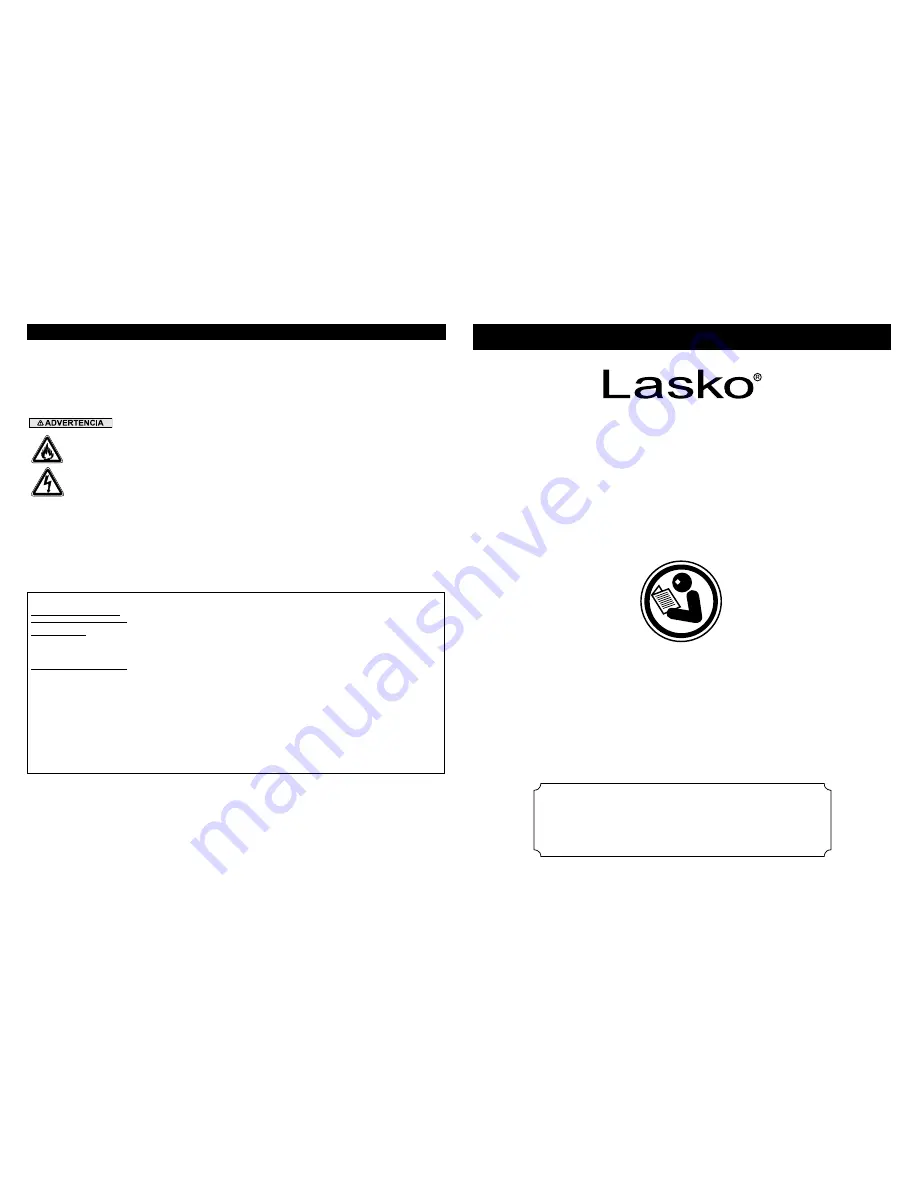 Lasko T24500 Operating Manual Download Page 1