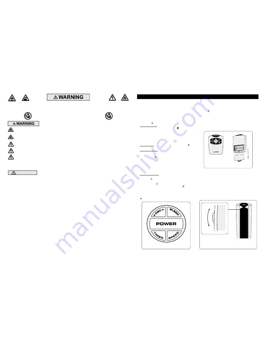 Lasko T24500 Operating Manual Download Page 2