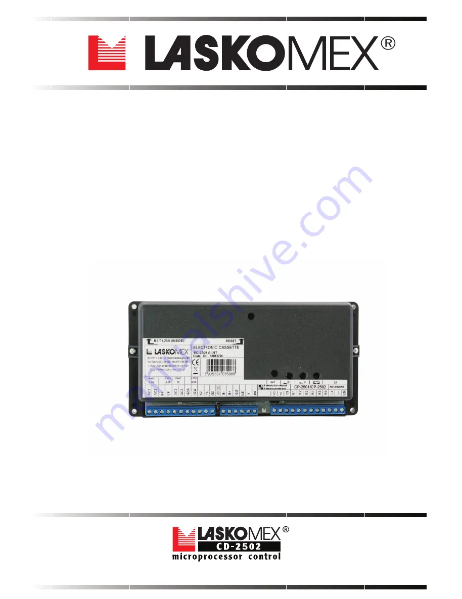 Laskomex EC-2502 Manual Download Page 1