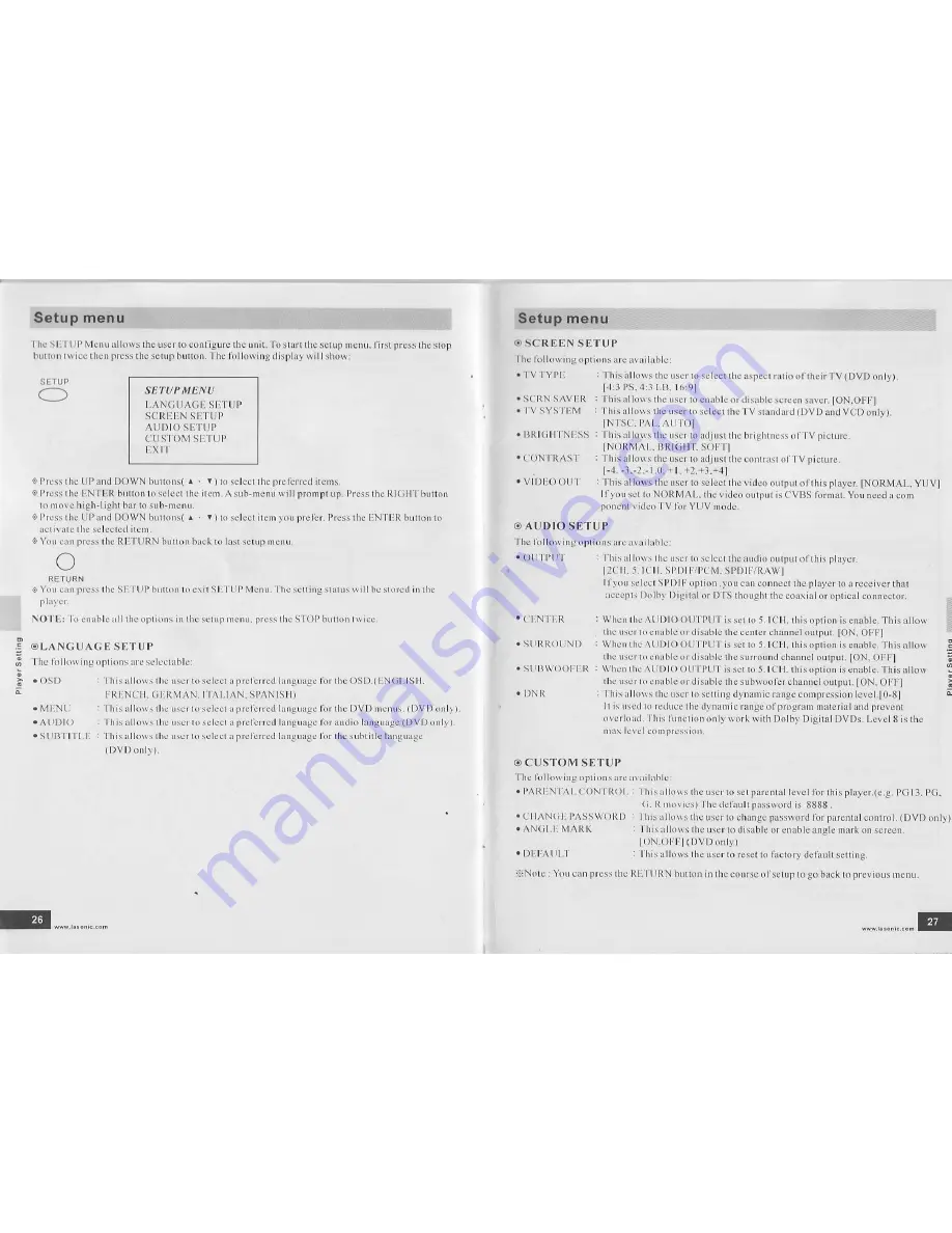 Lasonic DVT-3000 Instruction Manual Download Page 15