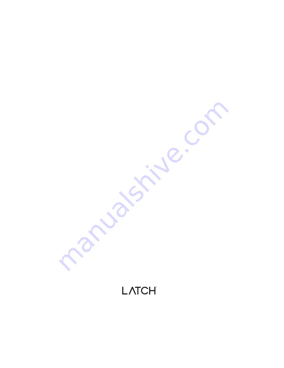 latch R SERIES Installation Manual Download Page 8